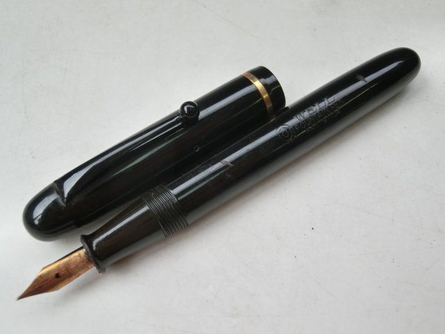 初出◇古い 14K Well 万年筆◇ウエル 14金