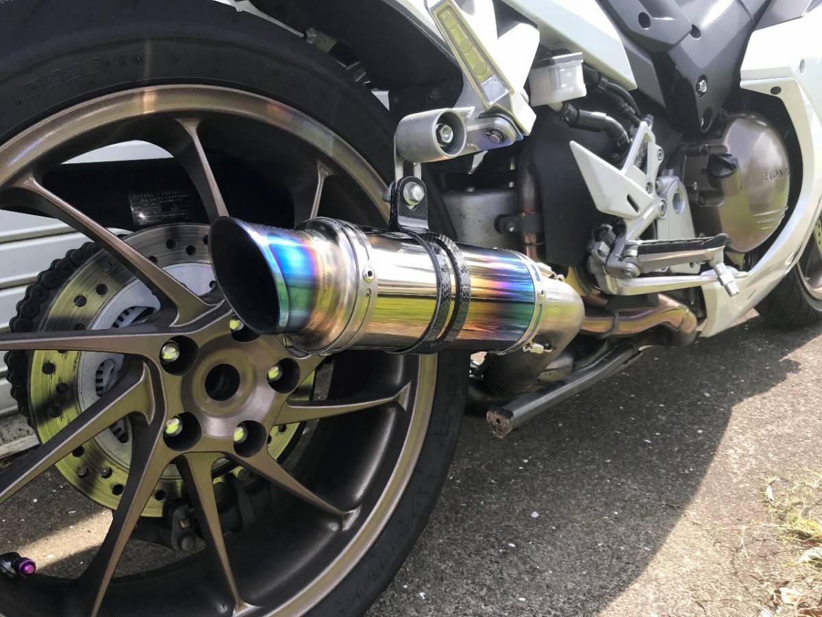 VFR800F RC79 LCIショートチタンスリップオンマフラー 
