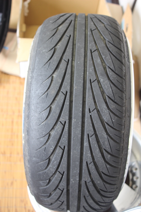 深リムｗワークホイール　2本　タイヤ1本_4