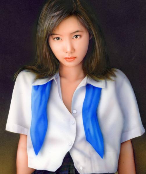 最落なし100円出品！版画 石川吾郎 装丁美少女画 少女の恋情(人物画