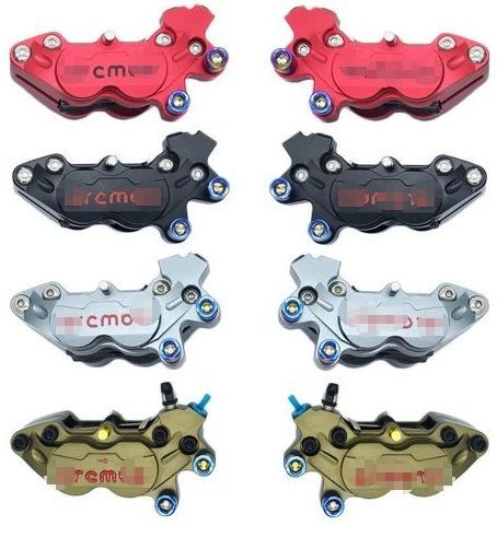 新品 左 40mm 4POT ブレーキ キャリパー ブラック CNC ブレンボサポート使用可 検) FRANDO brembo CBR NSF NSR CB XJR YZF NINJA シグナスX