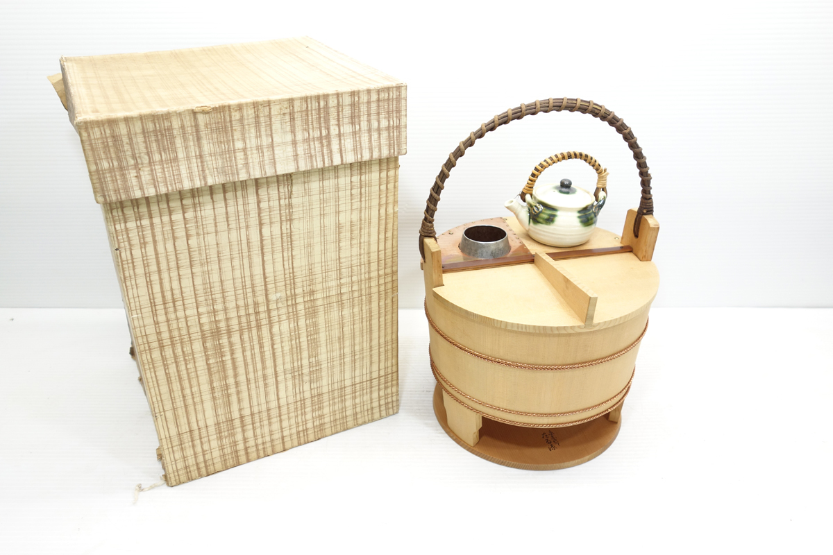 たる源 湯豆腐桶 汁注急須 京都 懐石道具 懐石道具 京都たる源 湯豆腐