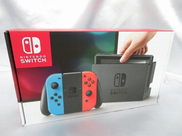 未使用】任天堂 NINTENDO SWITCH ニンテンドースイッチ ネオンブルー