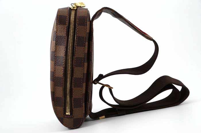 【美品】ルイヴィトン Louis Vuitton ダミエ ジェロニモス ボディバッグ ショルダー ポーチ 鞄 レザー メンズレディース N51994 定価約13万