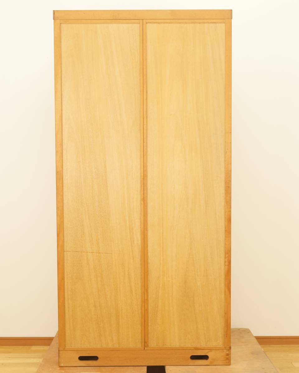 府中家具】クローゼット 洋服箪笥 ワードロープ タンス 楢柾 名