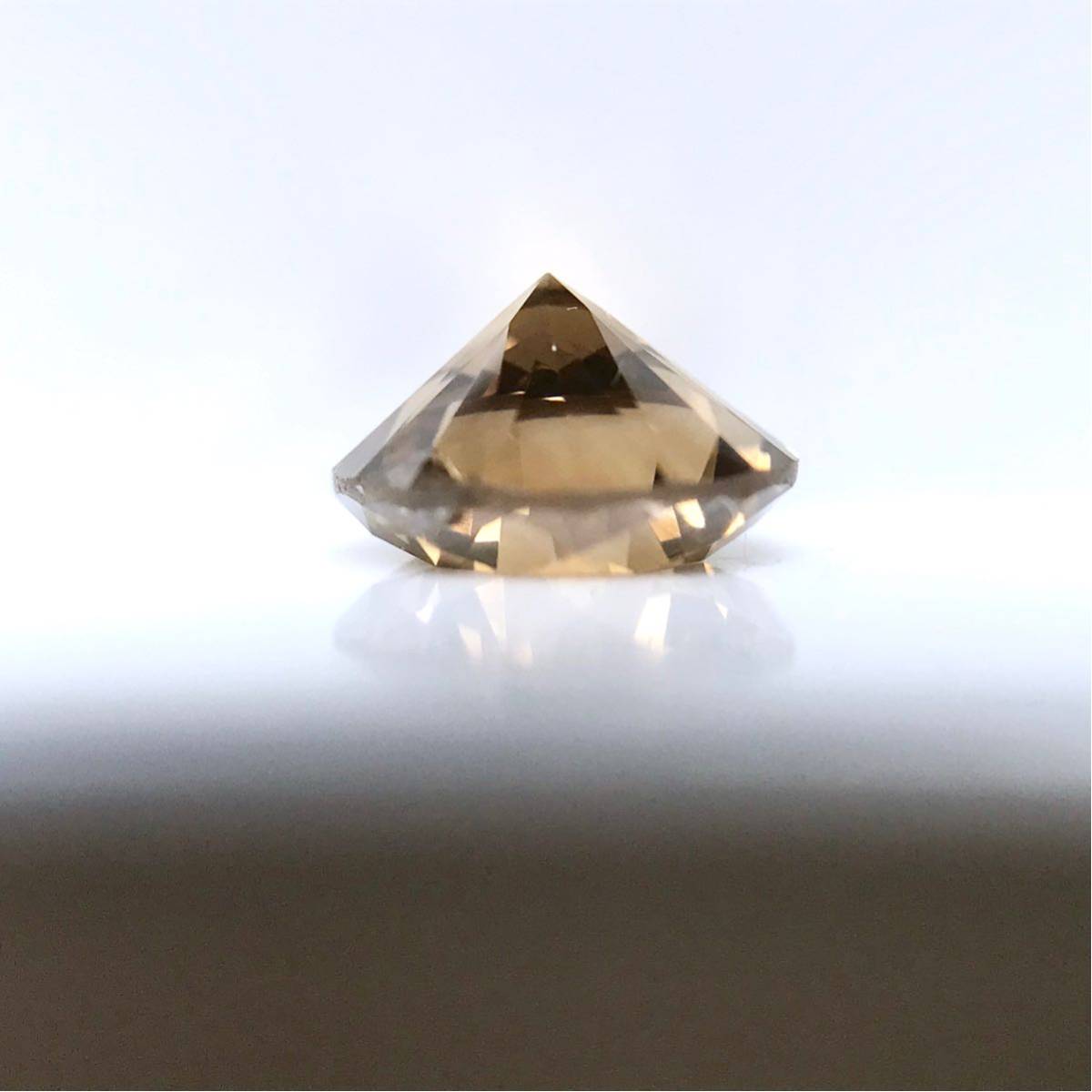 0.523ct ダイヤモンド VS2 ラウンド FANCY LIGHT BROWN 天然 高品質 