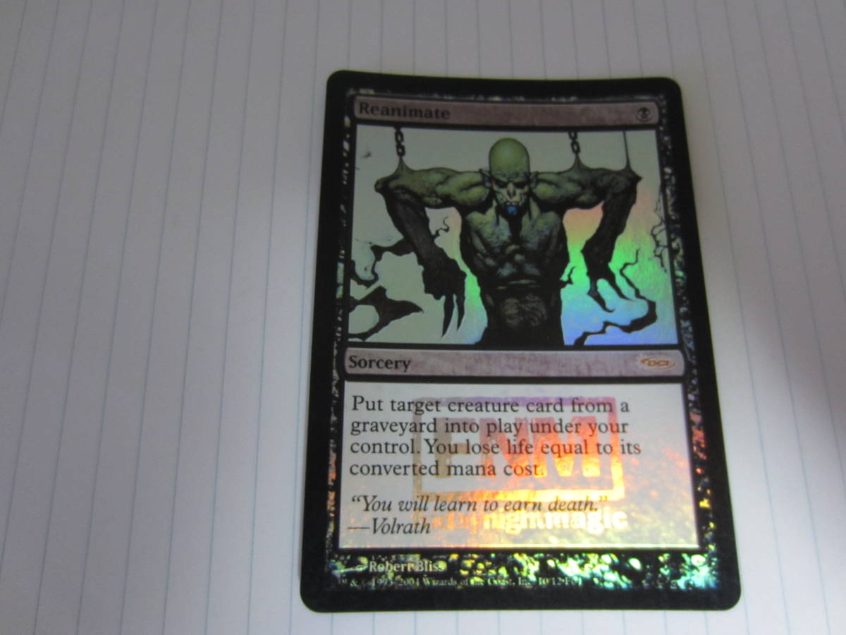MTG | 日本最大級 黒 Promos Foil《再活性⁄Reanimate》(FNM)[