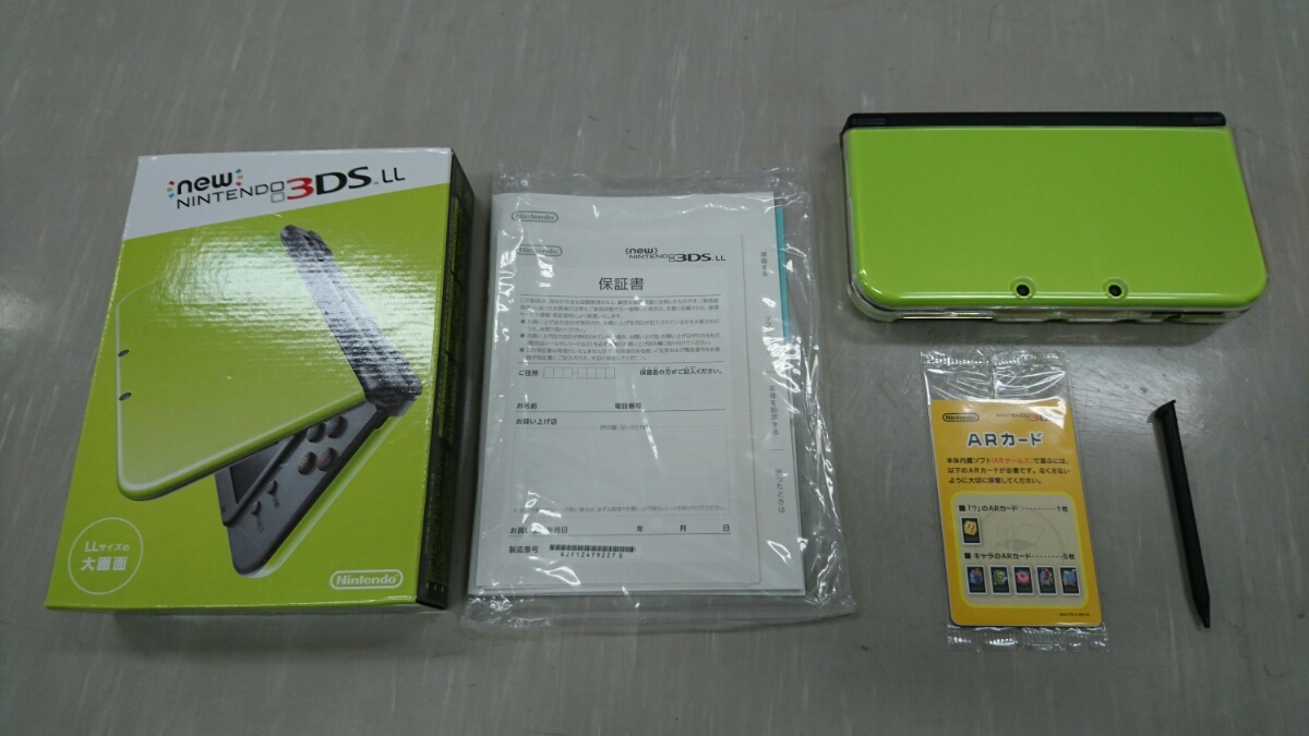 ☆new ニンテンドー 3DS LL☆ライム×ブラック☆【動作確認済】New