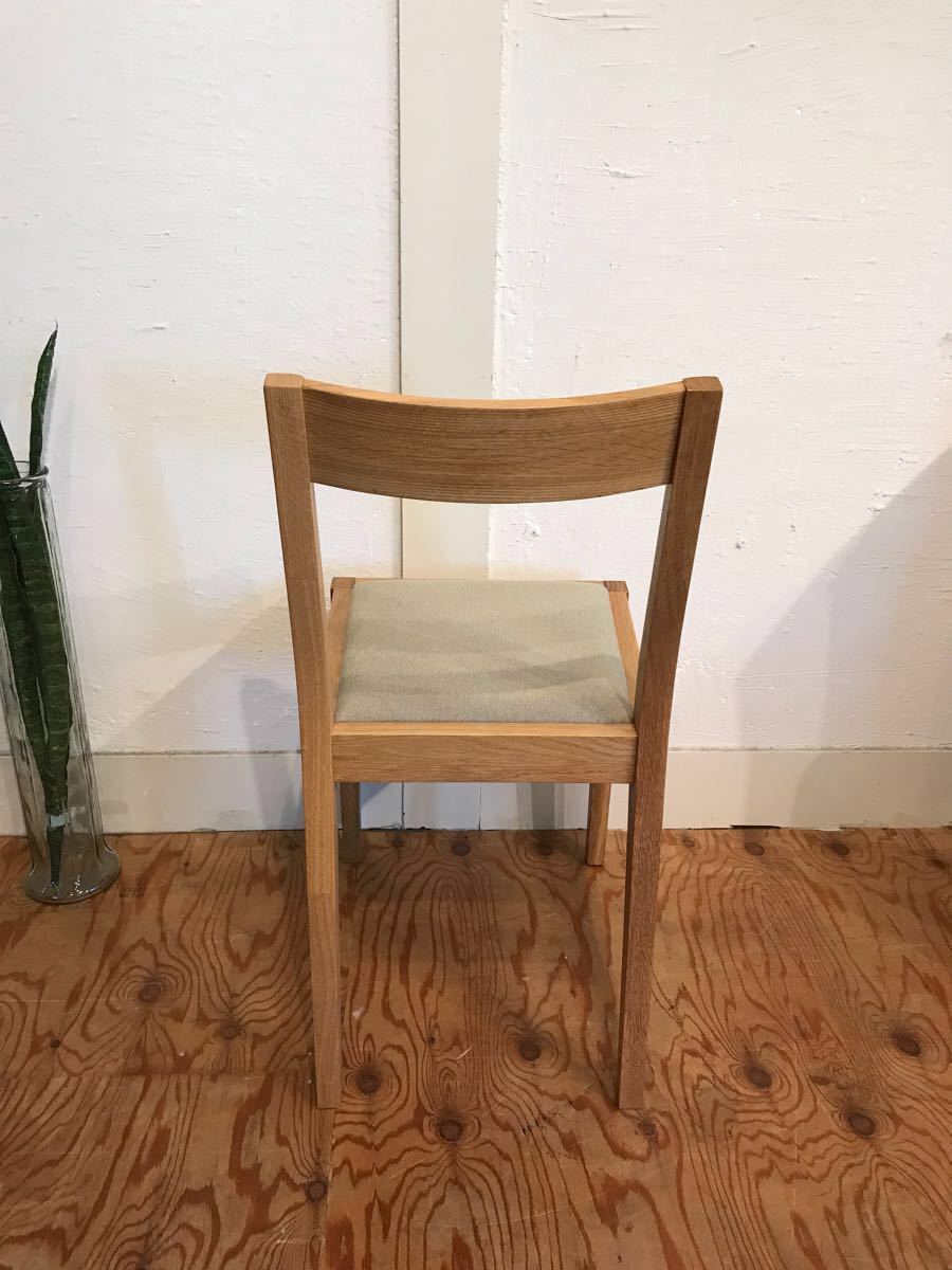 無印良品】オーク材 チェア ベージュ 椅子 デスクチェア 綿平織 ☆無印良品 muji ベージュ綿平織りオーク材ダイニングチェア 木製