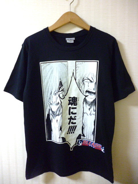 ブリーチ BLEACH ☆ 黒崎一護 阿散井恋次 名言 「魂にだ!!!!」 半袖 T