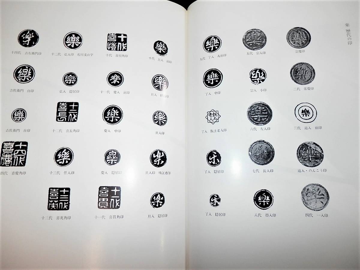 書籍/茶碗-楽/光悦/長次郎.宗慶.常慶.道入.一入.宗入.左入.長入.得入