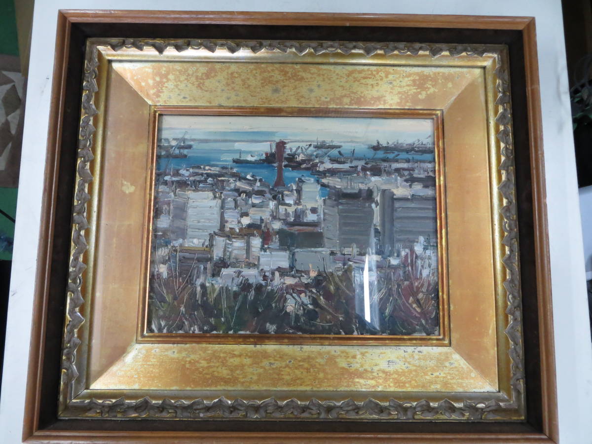 油絵　風景画　神戸港 2026年最新Yahoo!オークション -神戸 風景画(絵画)の中古品 風景画