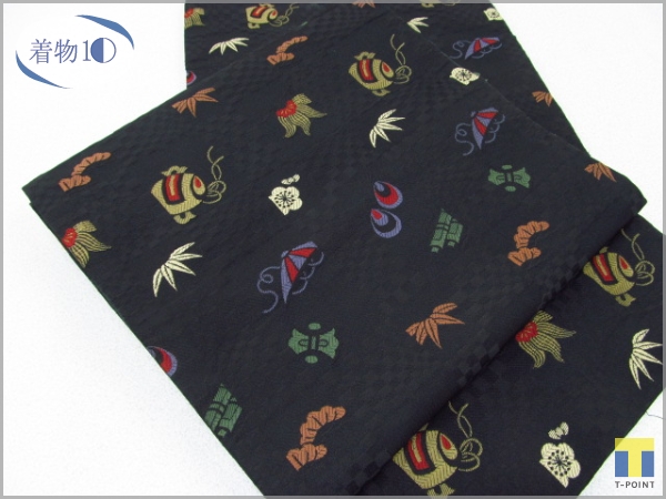 100%新品，高品質 着物10 1円 化繊 京袋帯 宝尽くし 松竹梅 全通柄 長さ376cm(仕立て上がり)｜売買されたオークション情報、yahooの商品情報をアーカイブ公開 - オークファン 仕立て上がり