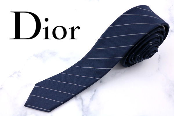 1円スタート 【美品】 ディオールオム Dior Homme ナロータイ 細