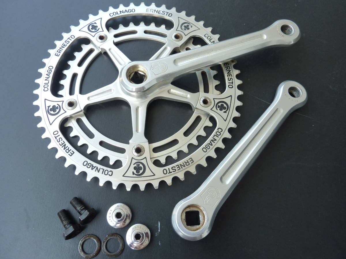 コルナゴ刻印 カンパヌーボレコード クランク＋チェーンリング COLNAGO