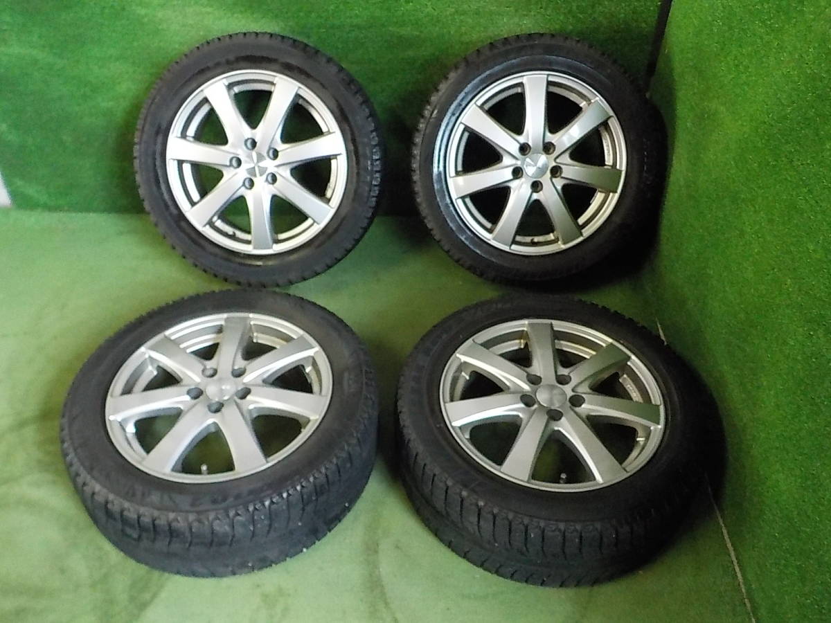 RIVAZZA 16X6.5J PCD100 5穴 ☆ブリヂストン REVO2 205/55R16 タイヤホイール4本セット 売切!!