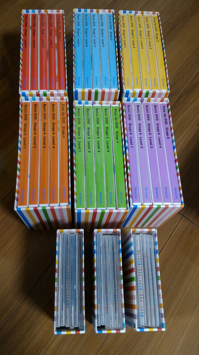 ☆送料無料☆ ワールドワイドキッズ DVD CD stage1～stage6 WWK