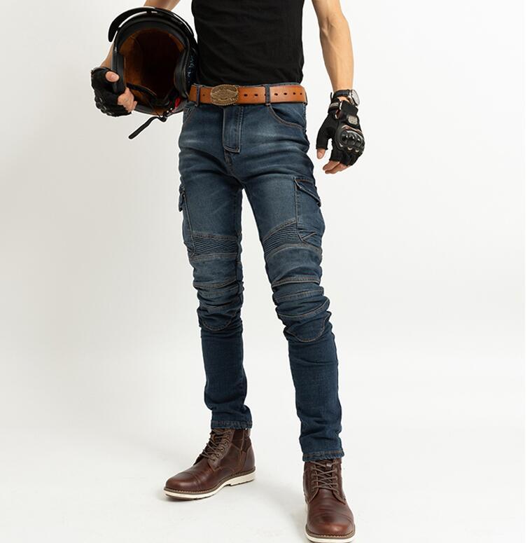 新品 バイクパンツ ジーンズ メンズ ライダース レーシング ツーリング オールシーズン 腰用 膝用プロテクター装備付き サイズ選択可能