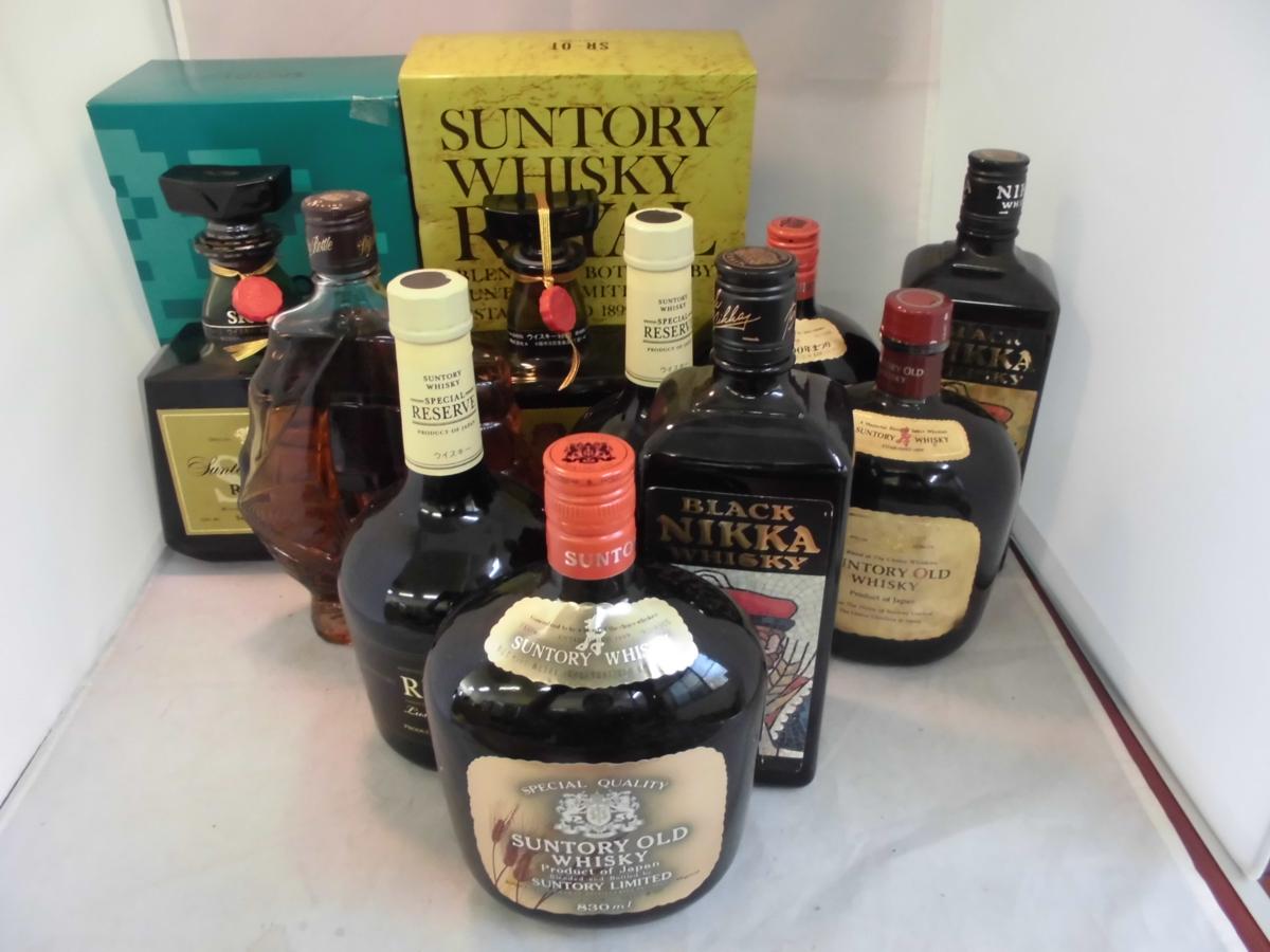 飲料・酒 ☆未開栓 国産ブランデー・ウイスキー 4本セット SUNTORY