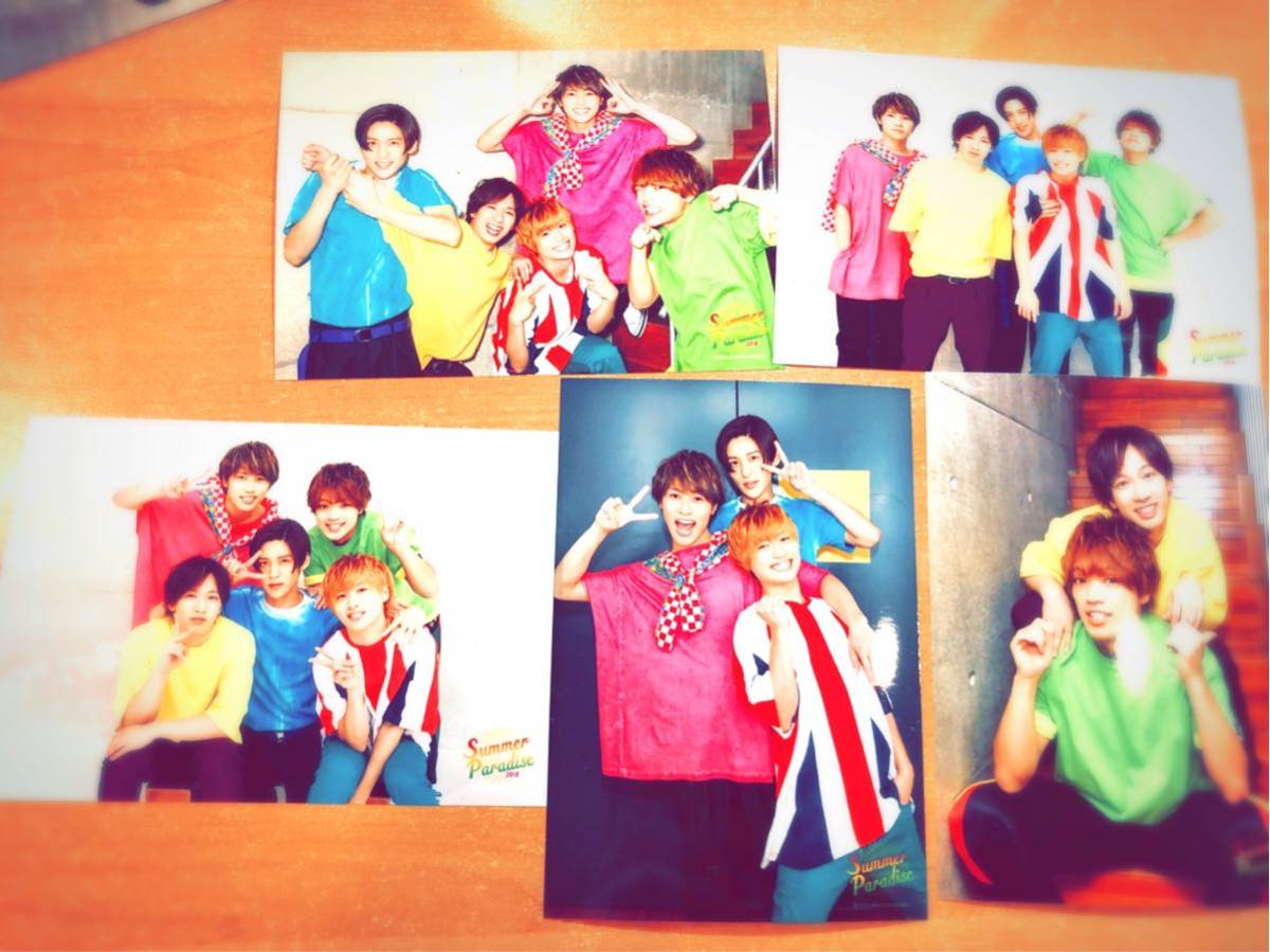 宇宙Six サマパラ 2018 オリジナルフォトセット 公式写真5枚組_1