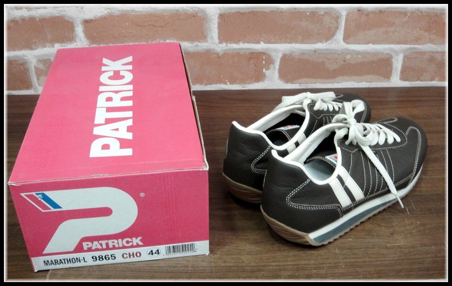 超激得，本物保証 品 PATRICK パトリック MARATHON マラソン 9865 チョコ 27.5cm レザー 44(44（27.5cm目安）)｜売買されたオークション情報、yahooの商品情報をアーカイブ公開 - オークファン 44（27.5cm目安）