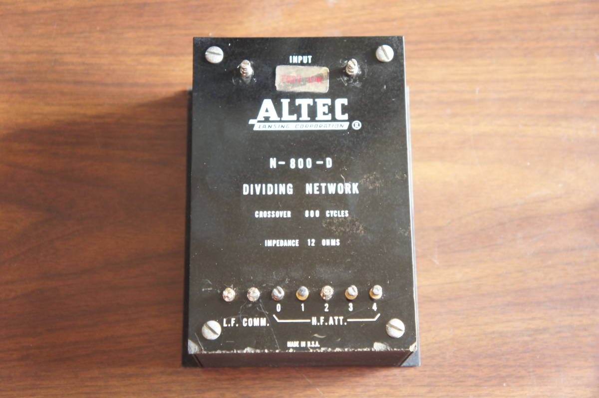 ALTEC N-800-D Altec Dividing Network - Rare Yahoo!オークション