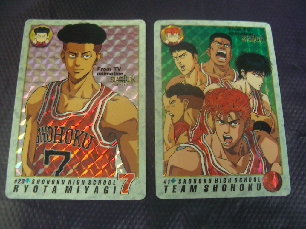 スラムダンクカードダス、第2、5弾+スターメンバー第1弾、94枚+アルバム