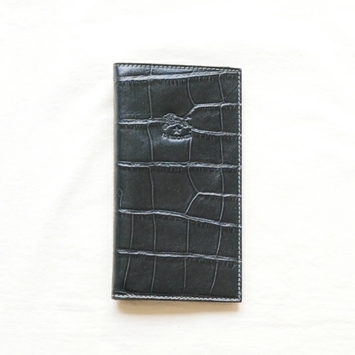 新品イルビゾンテ【IL BISONTE】5402306040 クロコ型押しレザー長財布 