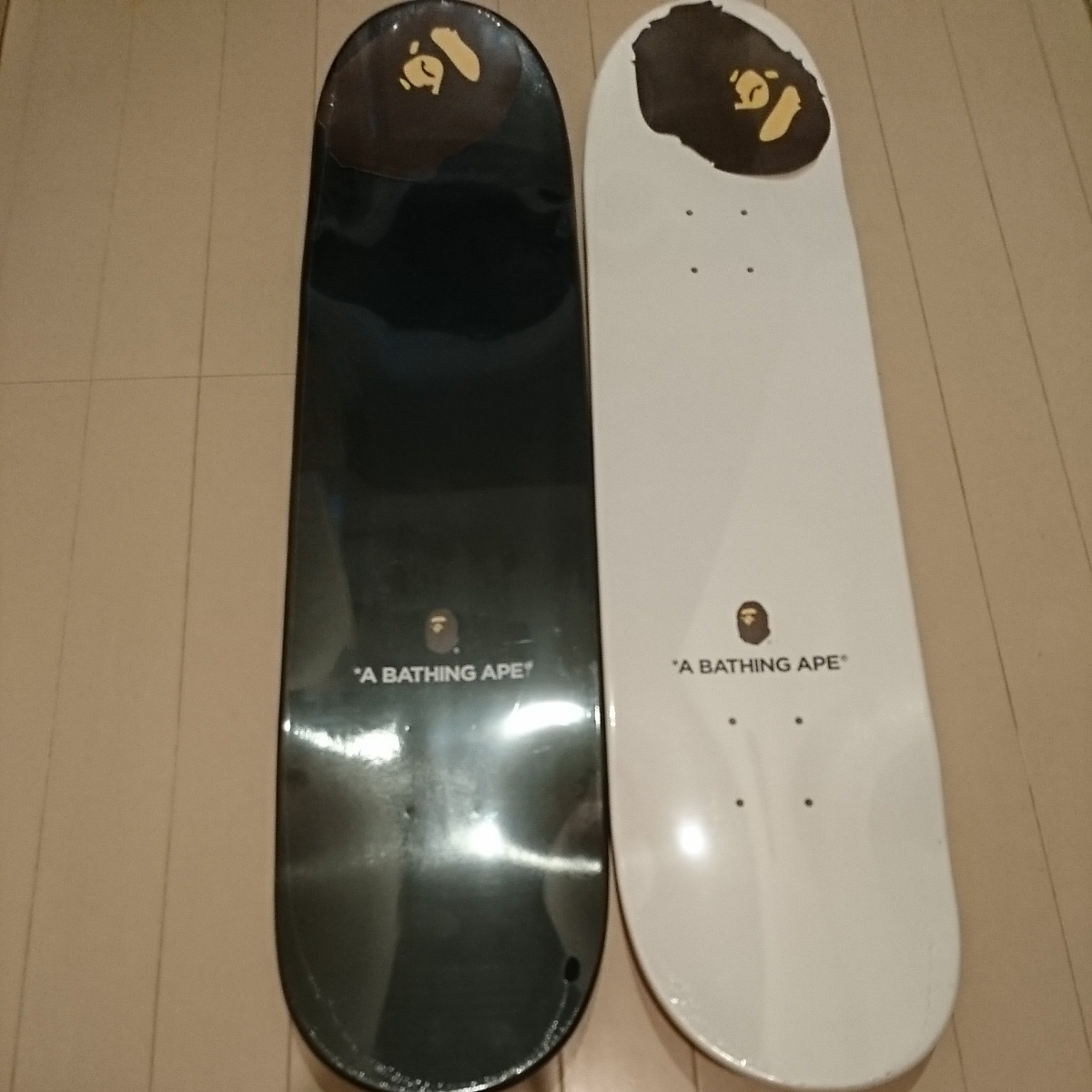 黒 白 bape ベイプ APE エイプ スケートボード デッキ citycamo