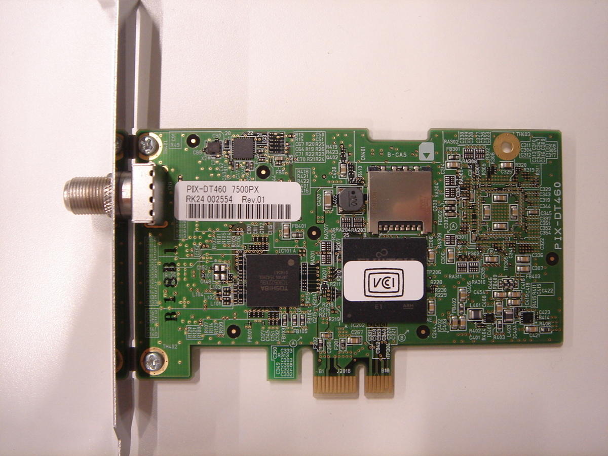 ピクセラ PIX-DT460 - テレビチューナー | メルカリ PCIe接続 ピクセラ 