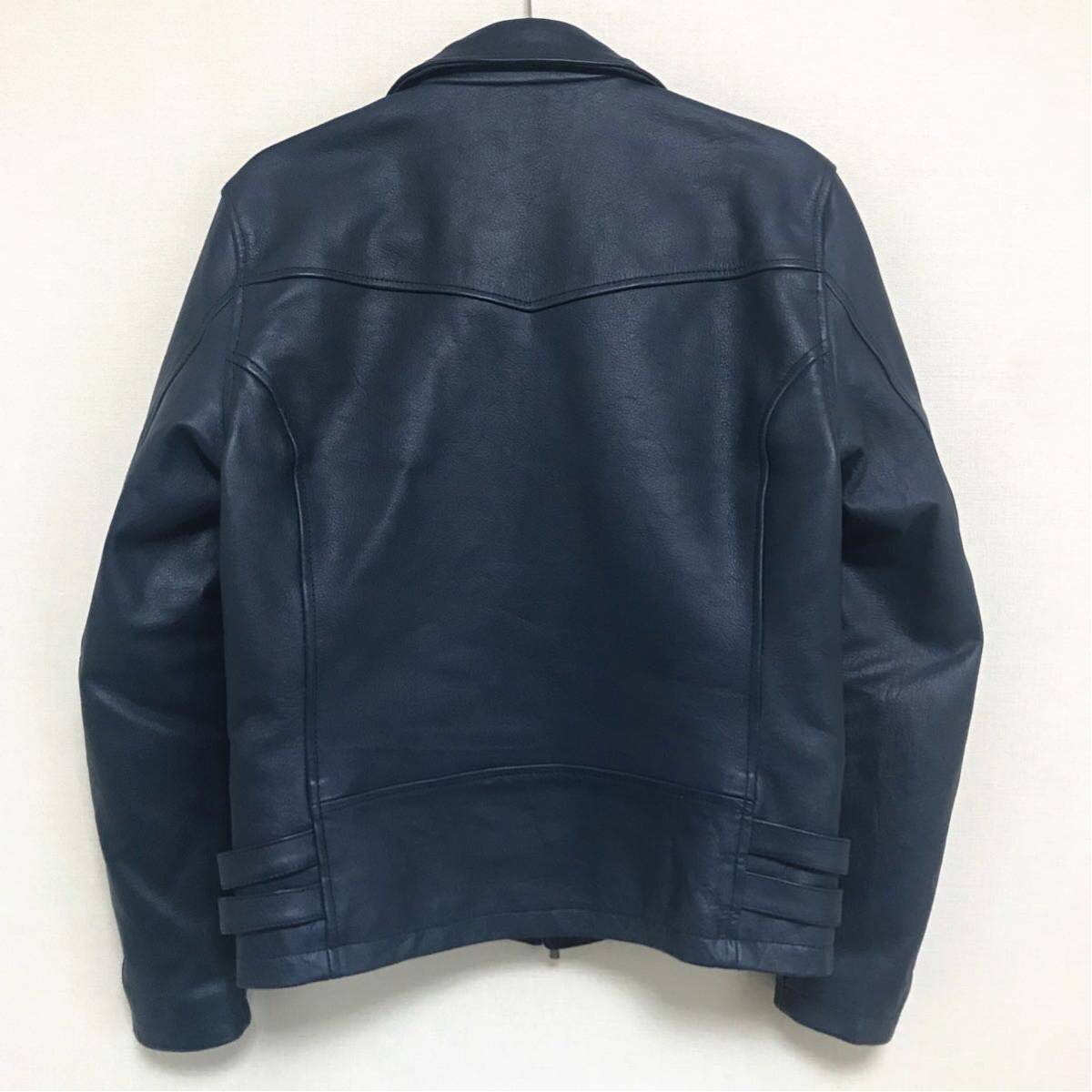 NO ID.】カウレザーライトニングダブルライダースジャケット ◇美品