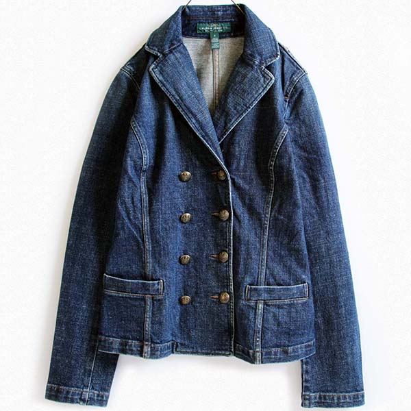 ☆LAUREN JEANS ラルフローレン ダブルブレスト デニムジャケット 6 
