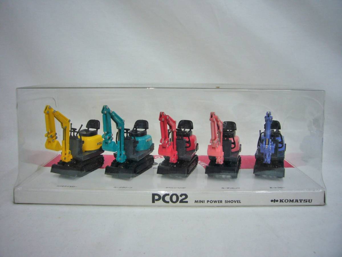コマツ PC02 KOMATSU PC02」ミニショベル ミニチュア KOMATSU「1⁄21 
