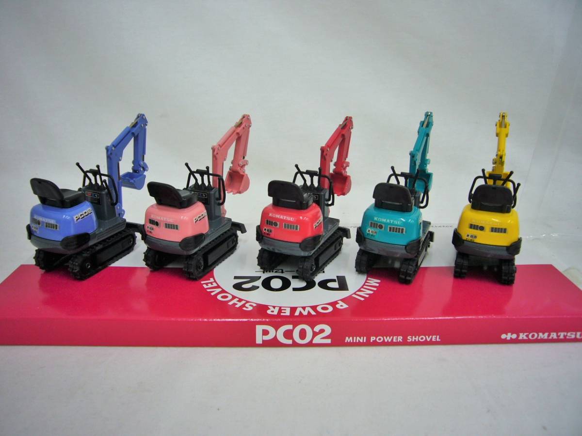 コマツ PC02 KOMATSU PC02」ミニショベル ミニチュア KOMATSU「1⁄21 