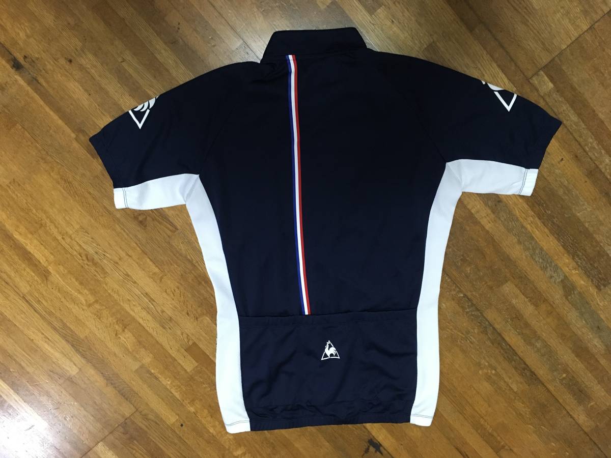 ⑧le coq sportif ルコック スポルティフ QC-741463 L 紺×白 サイクリングジャージ coq sportif le et -Mode エル