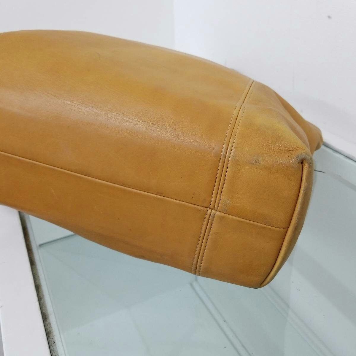 人気再入荷 COACH コーチ レザートートバッグ レザー 本革 キャメル 