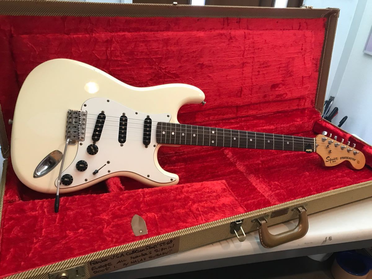 本物保証，大人気 ビンテージ fender squier 初期物ラージヘッド リッチー 3点止め Eシリアル 日本製 売り切1000円 フェンダージャパン(ストラトキャスター)｜売買されたオークション情報、yahooの商品情報をアーカ 本体