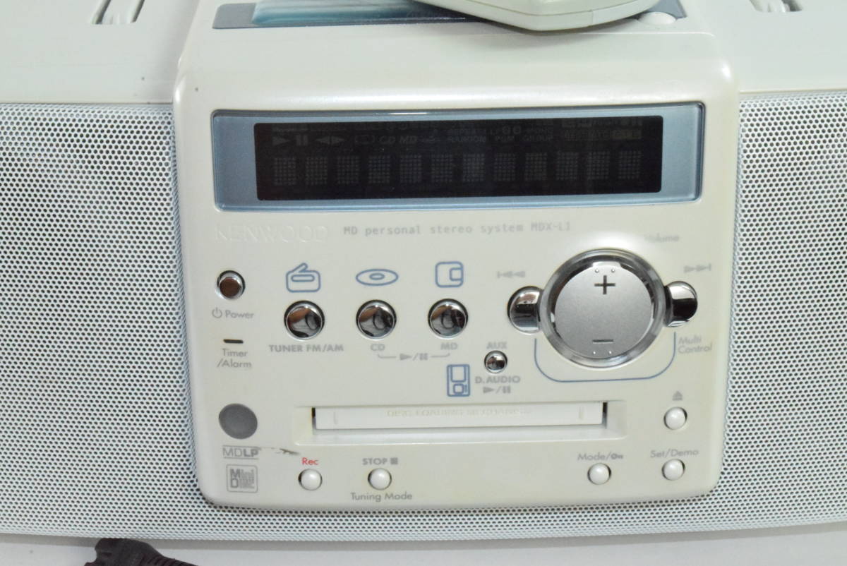 KENWOOD MDX-L1 CD MD ラジオ MDLP ケンウッド リモコン付き ラジカセ