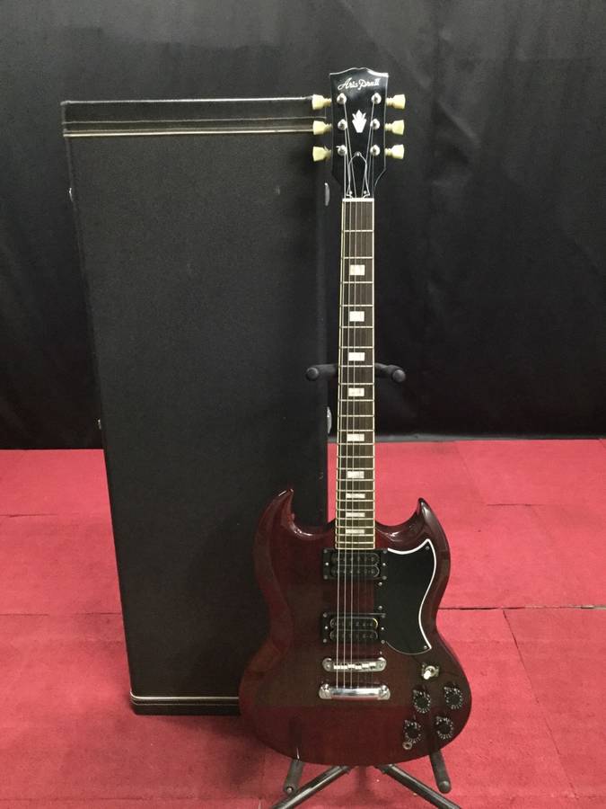 Aria ProⅡ SL-500D cherry Gibson SG P.U搭載 Aria ProⅡ SL-500D