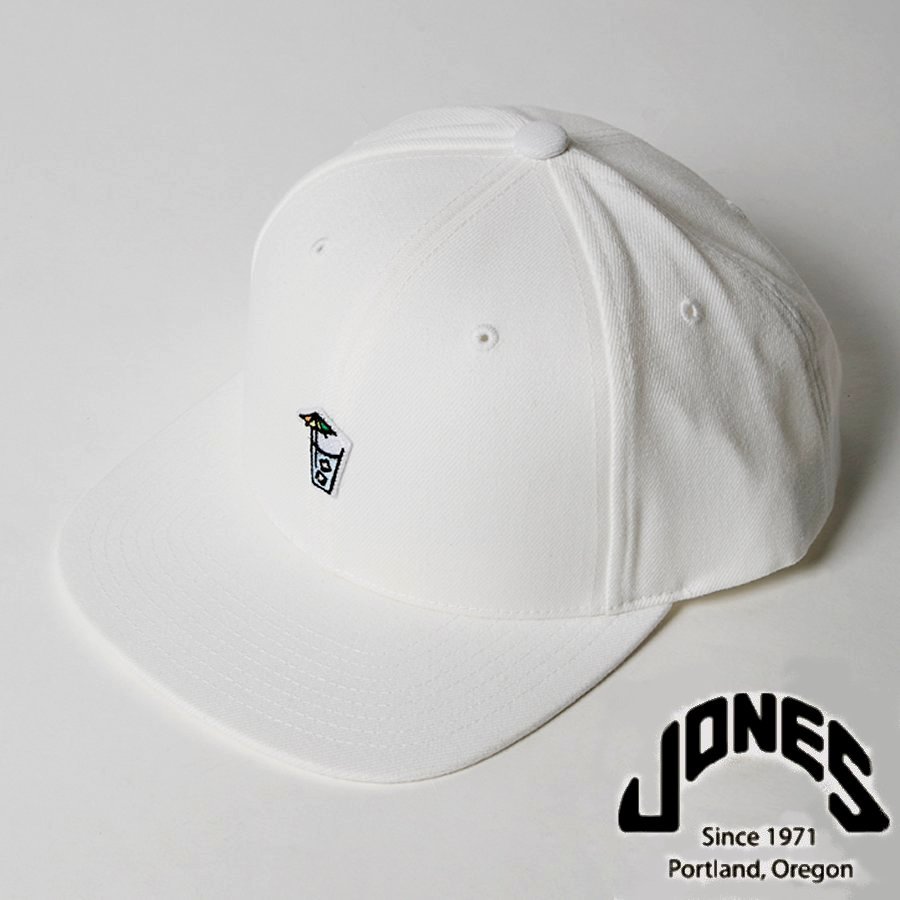 品質保証，新品 JONES &ldquo;COCKTAILS PATCH WHITE&rdquo; フラットビル キャップ(キャップ)｜売買されたオークション情報、yahooの商品情報をアーカイブ公開 - オークファン キャップ