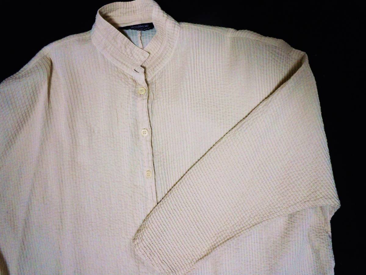 人気定番，100%新品 Yacco Maricard ヤッコマリカルド: 総マイクロピンタックの長袖 ロングブラウス used(Lサイズ)｜売買されたオークション情報、yahooの商品情報をアーカイブ公開 - オークファン Lサイズ