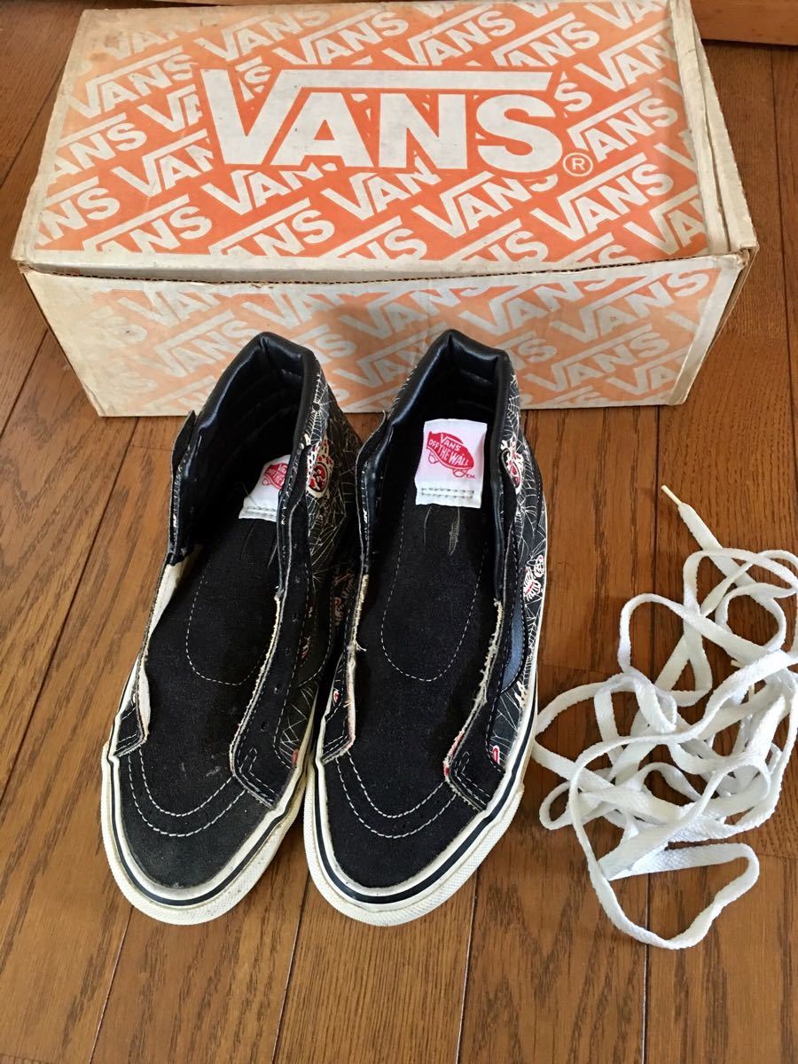 VANSバンズsk8-hiスケートハイスカルスパイダーUSA製アメリカ製 VANSバンズsk8-hiスケートハイスカルスパイダーUSA製アメリカ製