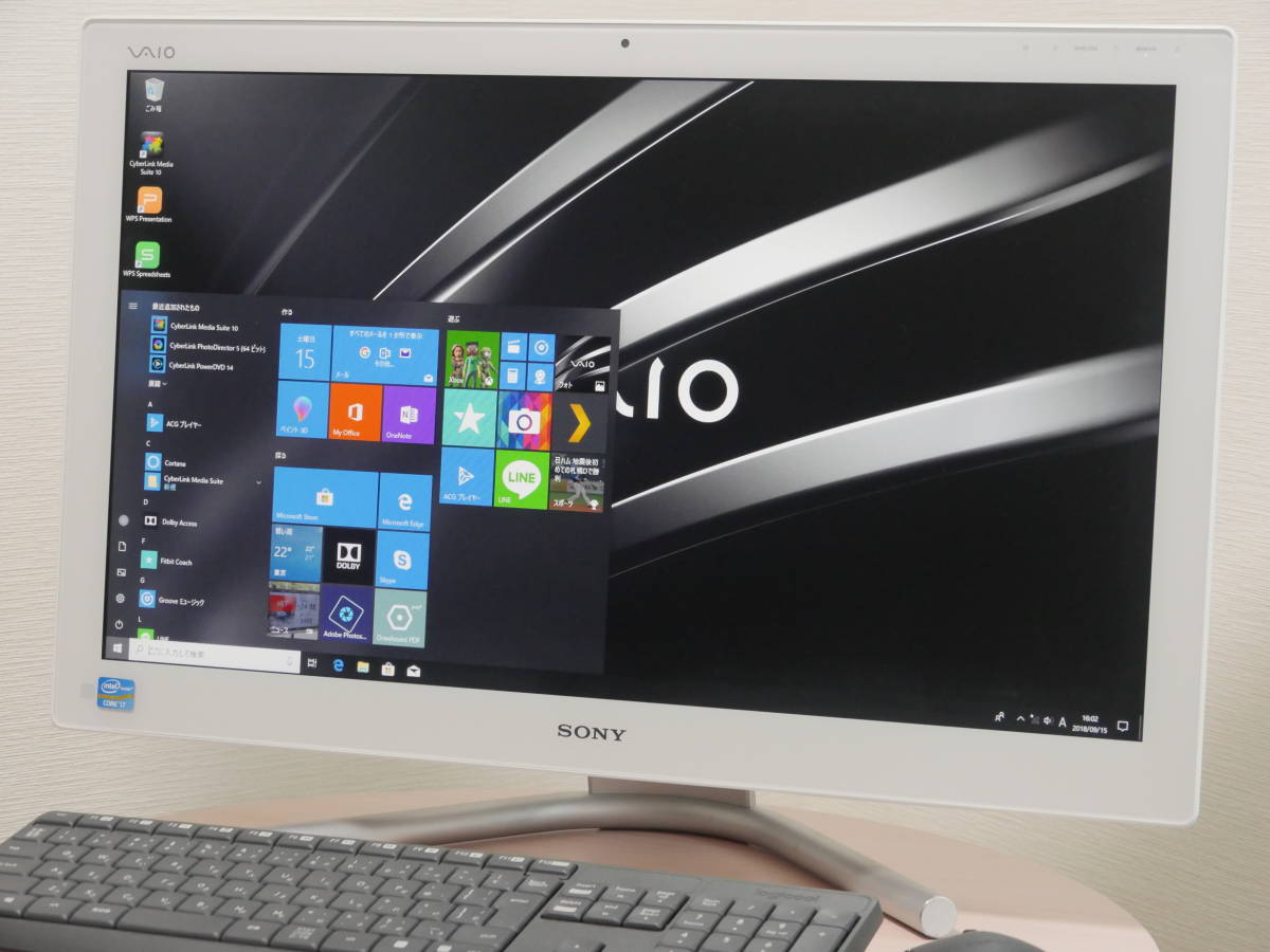 24型FullHD♪♪圧倒的性能♪SVL2412AJ(第3世代Core i7/8GB/256GB)/Windows10/WPSOffice/新品無線キーボード&マウス