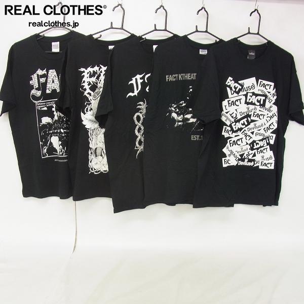 FACT KTHEAT/ファクト ロゴ/ツアー他 バンドTシャツ/L/XL/5点セット