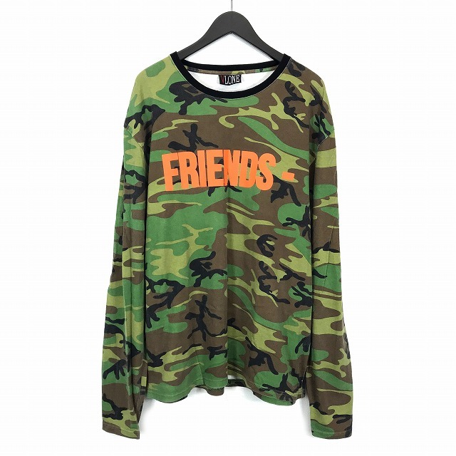 VLONE (ヴィーロン) FRIENDS CAMO HOODIE フレンズ スエット フーディー パーカー XL 迷彩 カモ メンズ/028 VLONE FRIENDS ヴィーロン カットソー ロンT Gem
