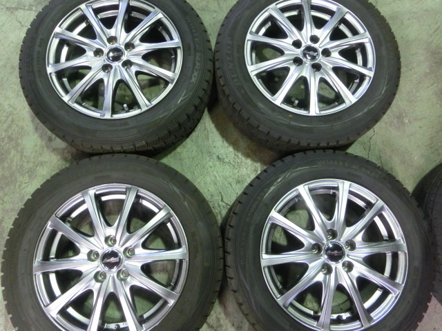 SA-024 深溝 中古スタッドレスセット 15×6J 5H-100 175/65R15 84Q (4本