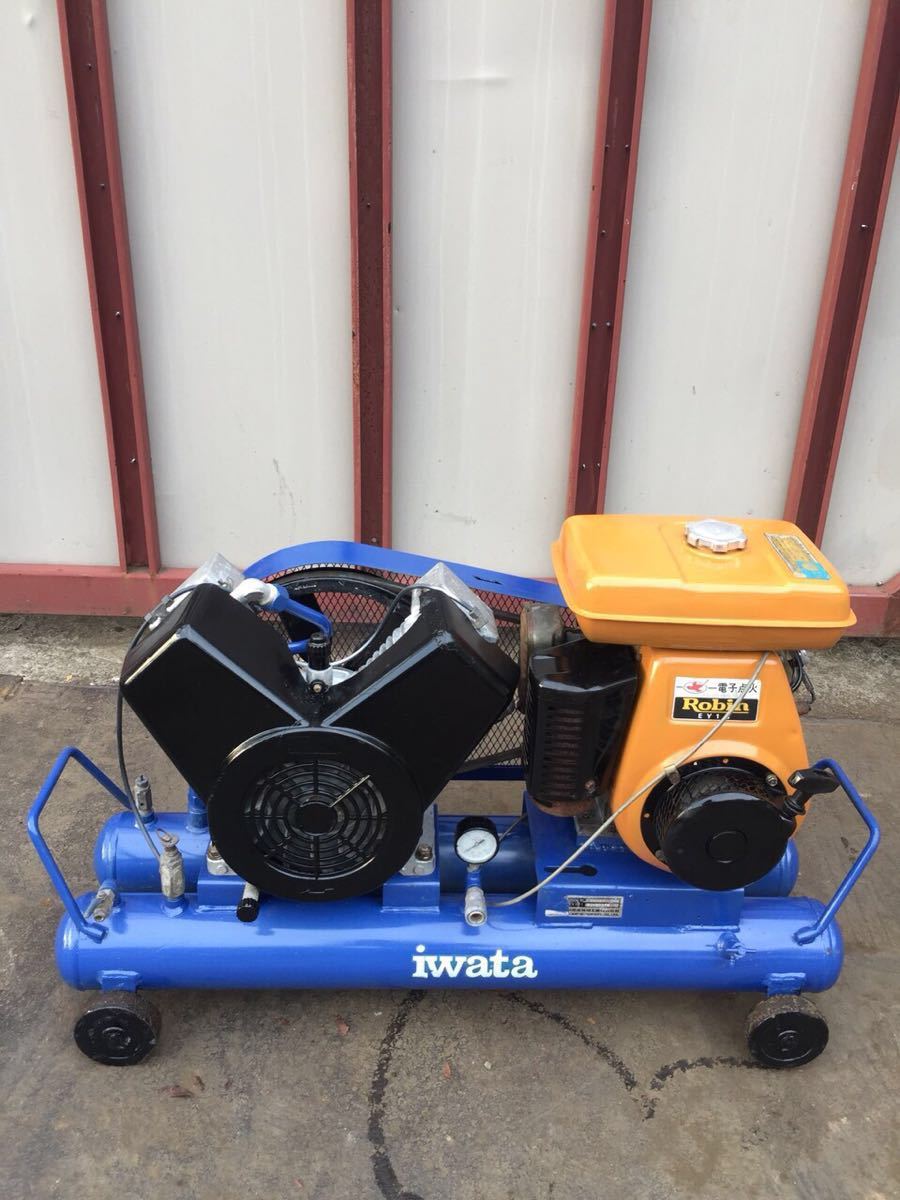 中古品 3馬力 SU-222PB 3相200V 18L コンプレッサ イワタ IWATA 中古 