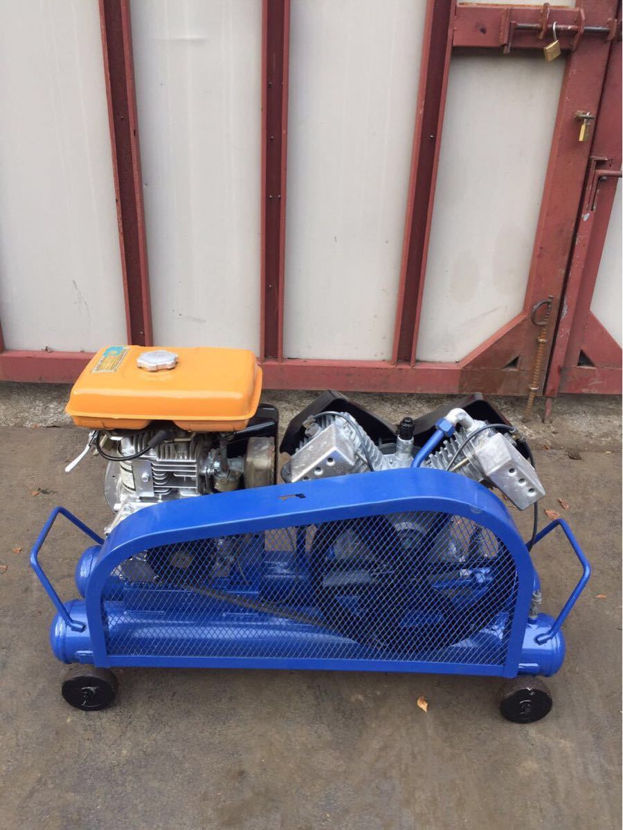 中古品 3馬力 SU-222PB 3相200V 18L コンプレッサ イワタ IWATA 中古 