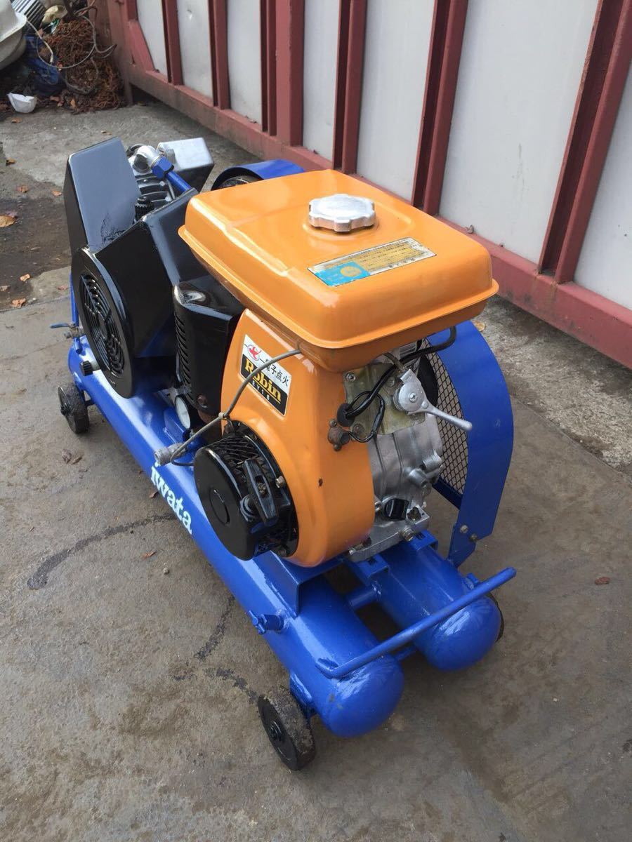 中古品 3馬力 SU-222PB 3相200V 18L コンプレッサ イワタ IWATA 中古 