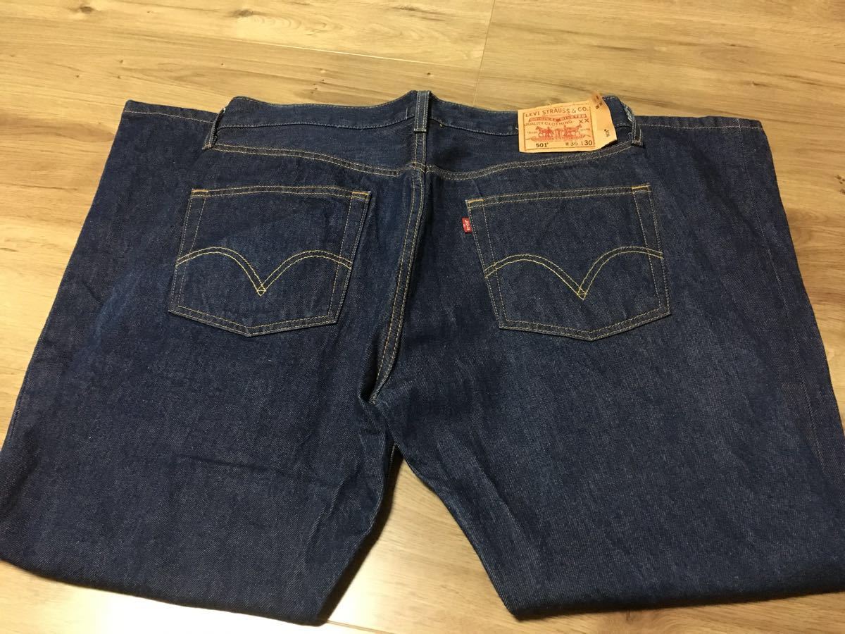 リーバイス Levis デニム 新品 ボタンフライ w36 L30 レア 稀少 501 
